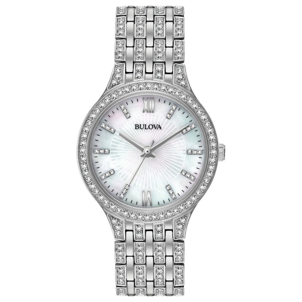 Bulova Swarovski Quartz Crystal Accent 32mm Watch